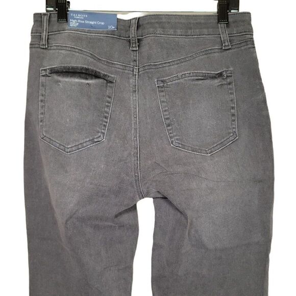 TalbotsâFlawlessâGray SlimâCroppedâJeansâSzâ10P - Picture 4 of 9